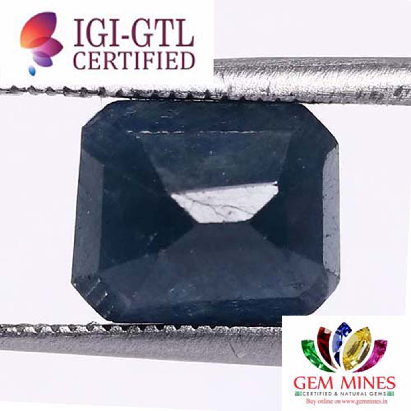 BSP6101 2 Blue Sapphire 4.62 Ct.