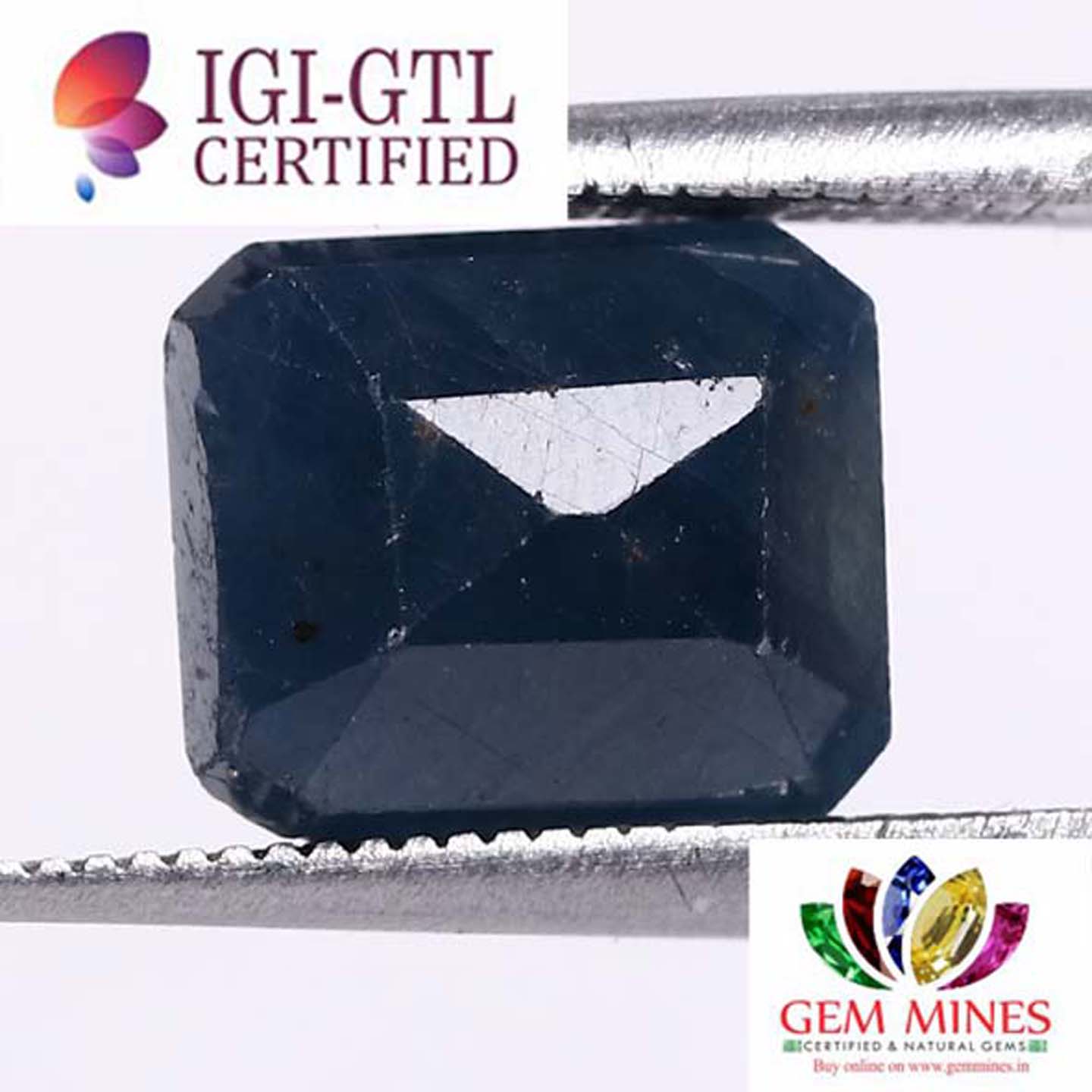 BSP6106 2 Blue Sapphire 5.8 Ct.