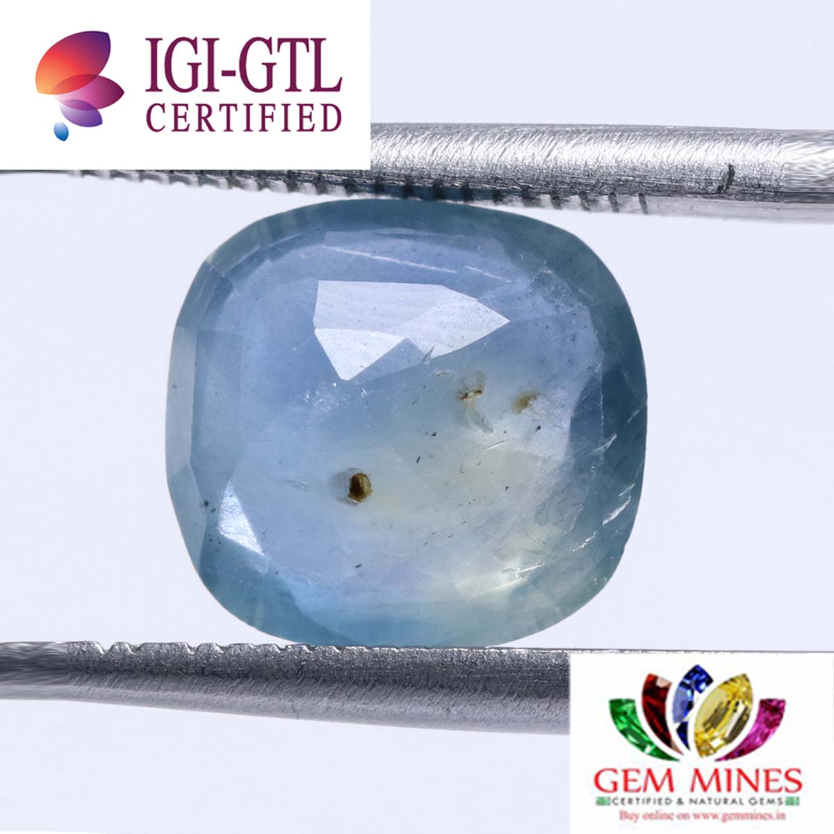 BSP6394 2 Blue Sapphire 4.22 Ct.