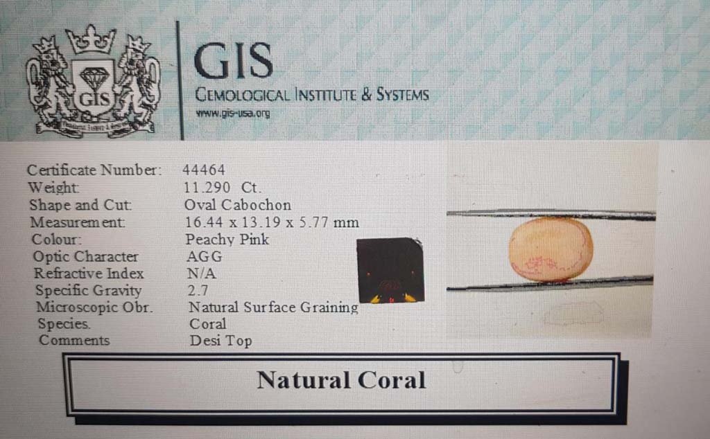 CRL3745 4 Coral 11.29 Ct.