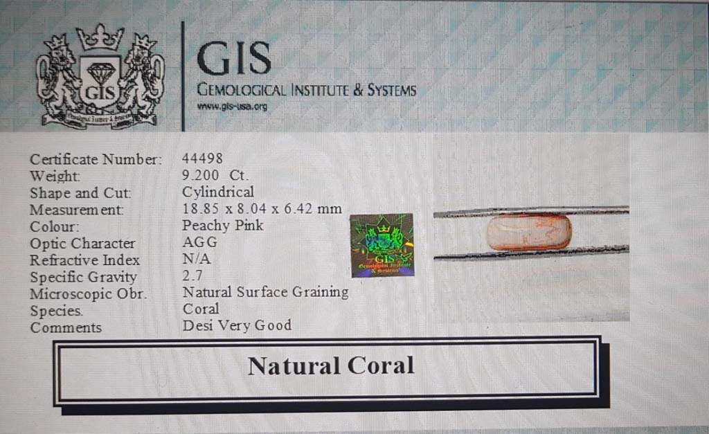 Coral 9.2 Ct.
