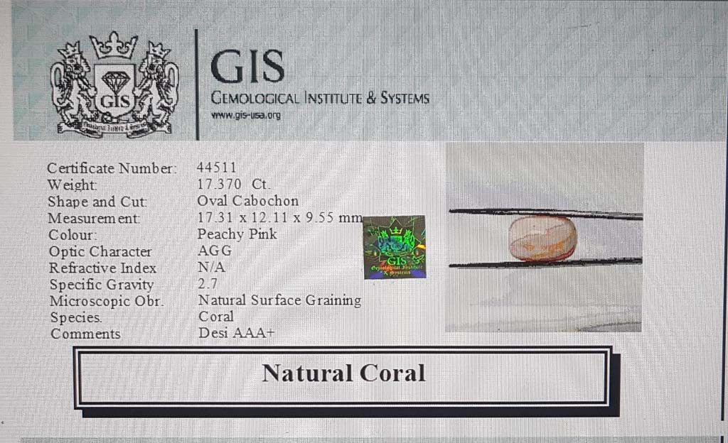 Coral 17.37 Ct. 5 CRL3792 4 Coral 17.37 Ct.