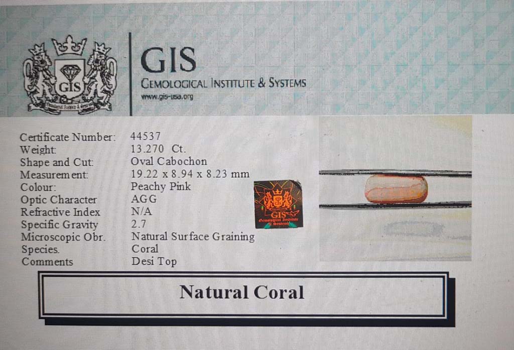 Coral 13.27 Ct. 5 CRL3818 4 Coral 13.27 Ct.