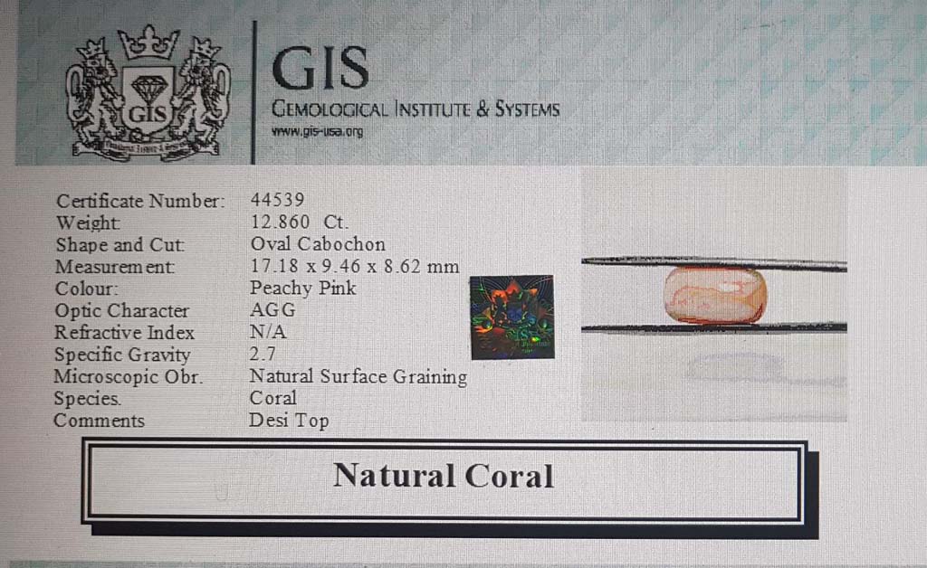 Coral 12.86 Ct.