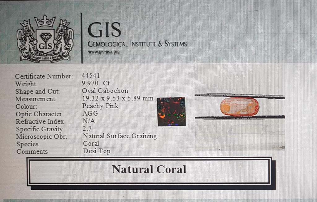 Coral 9.97 Ct.