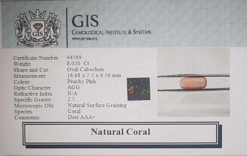 Coral 8.02 Ct.
