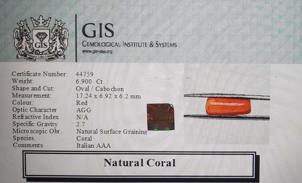 Coral 6.9 Ct.