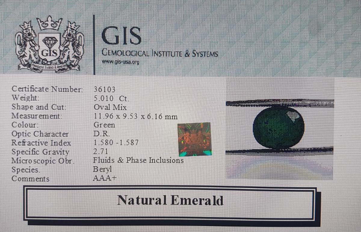 EMR10007 4 Emerald 5.01 Ct.