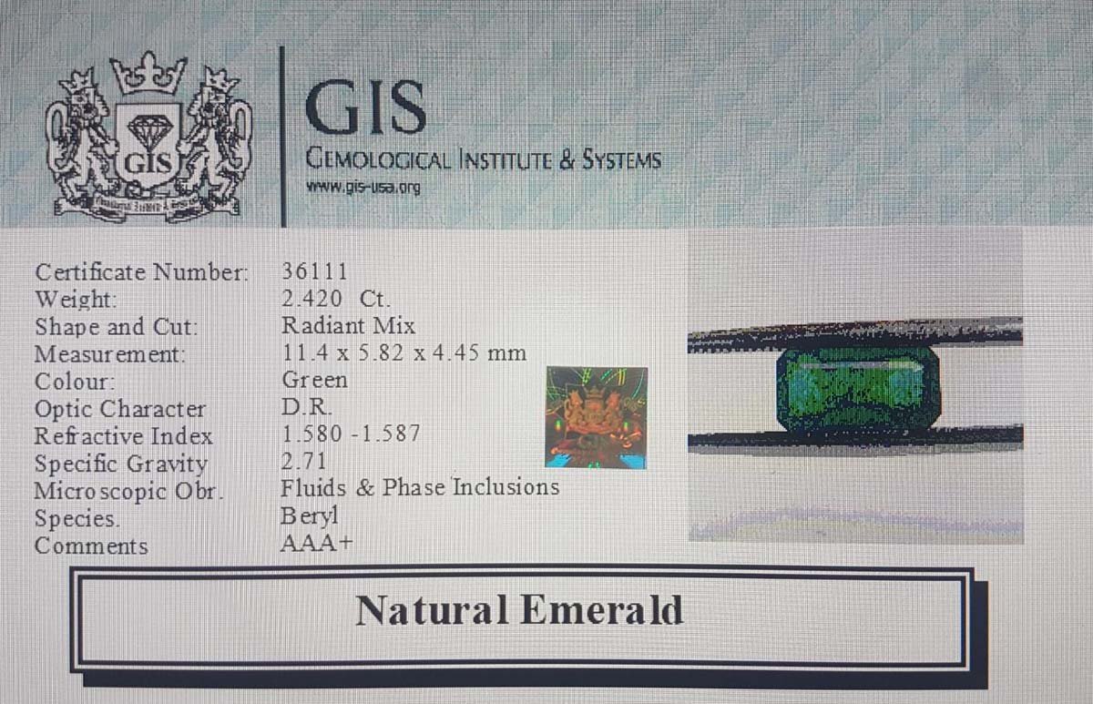 EMR10015 4 Emerald 2.42 Ct.