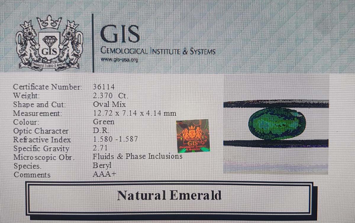 EMR10018 4 Emerald 2.37 Ct.