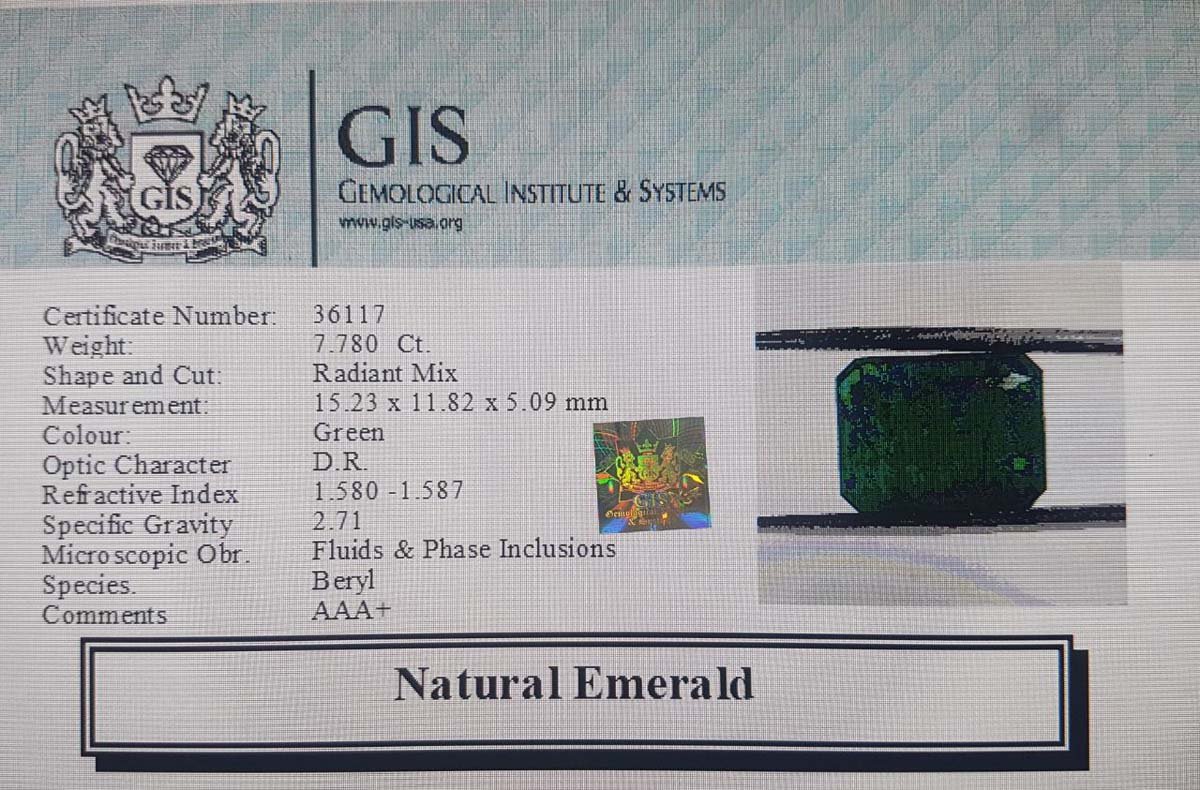 EMR10021 4 Emerald 7.78 Ct.