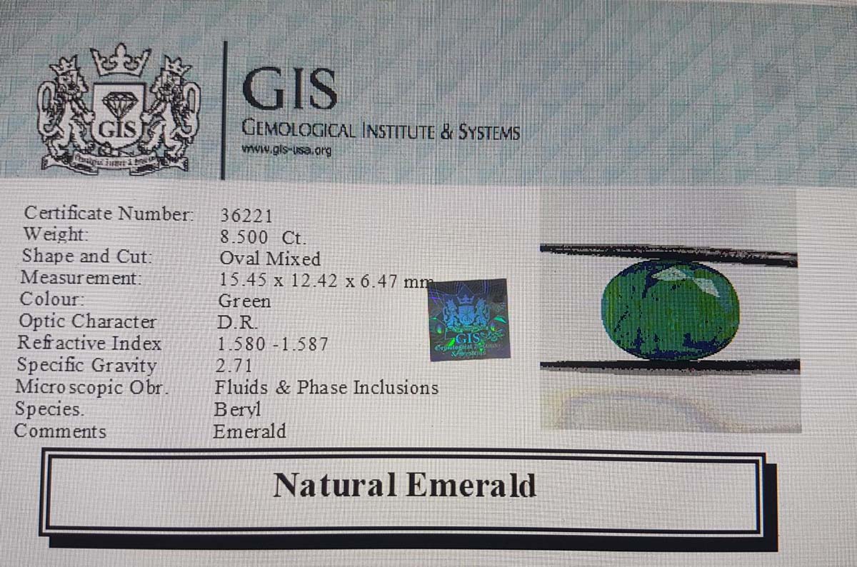 EMR10125 4 Emerald 8.5 Ct.
