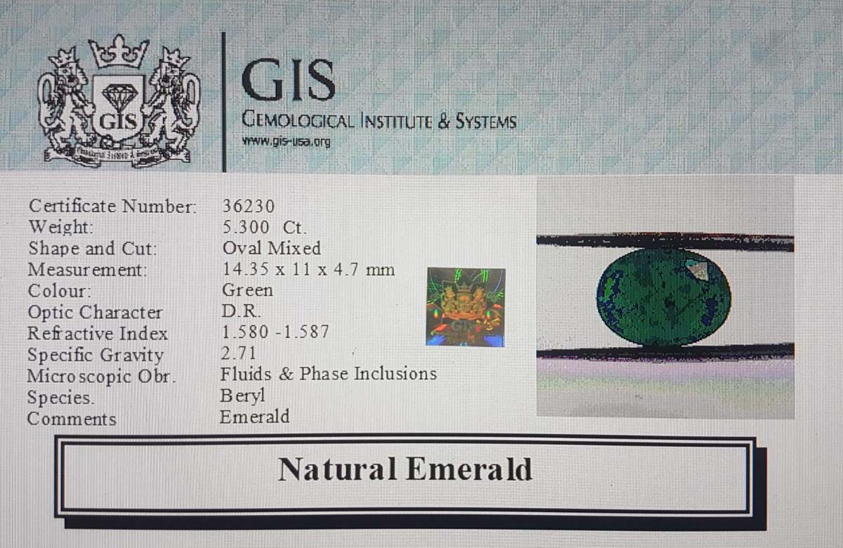 Emerald 5.3 Ct.