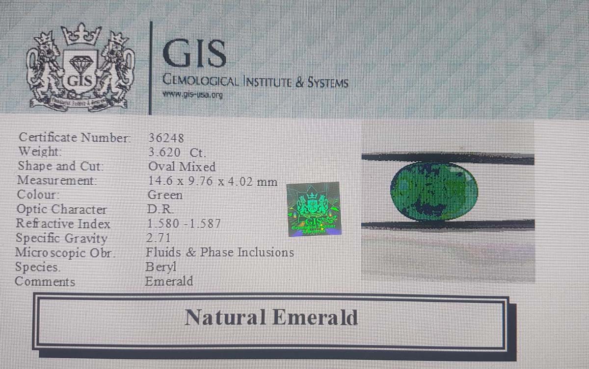 Emerald 3.62 Ct. 5 EMR10151 4 Emerald 3.62 Ct.