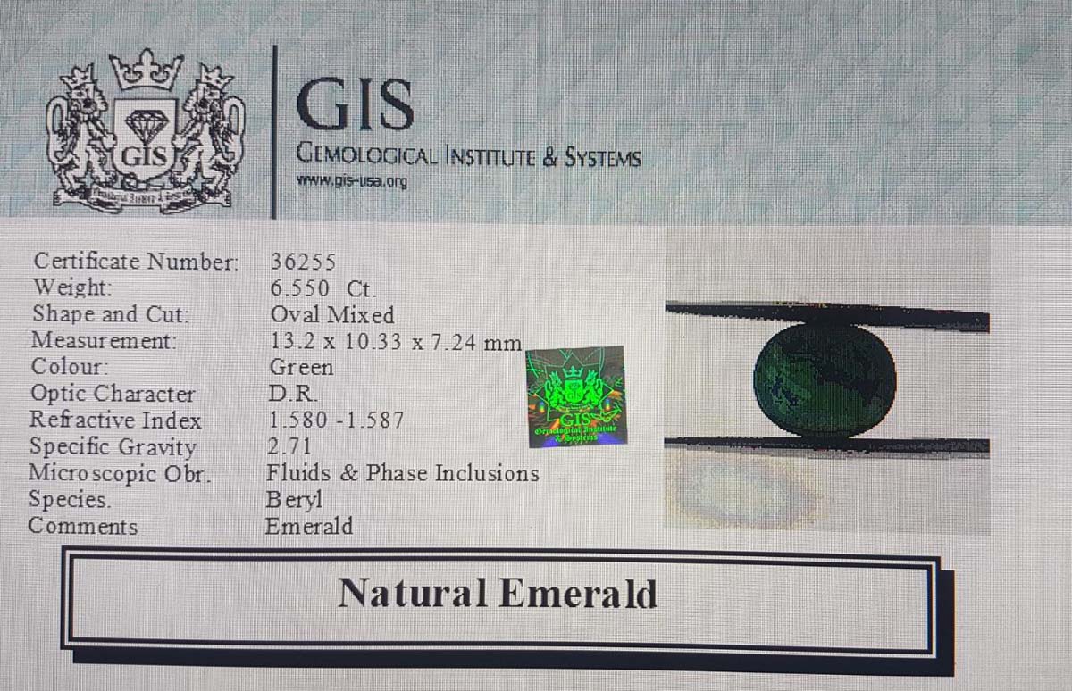 EMR10158 4 Emerald 6.55 Ct.