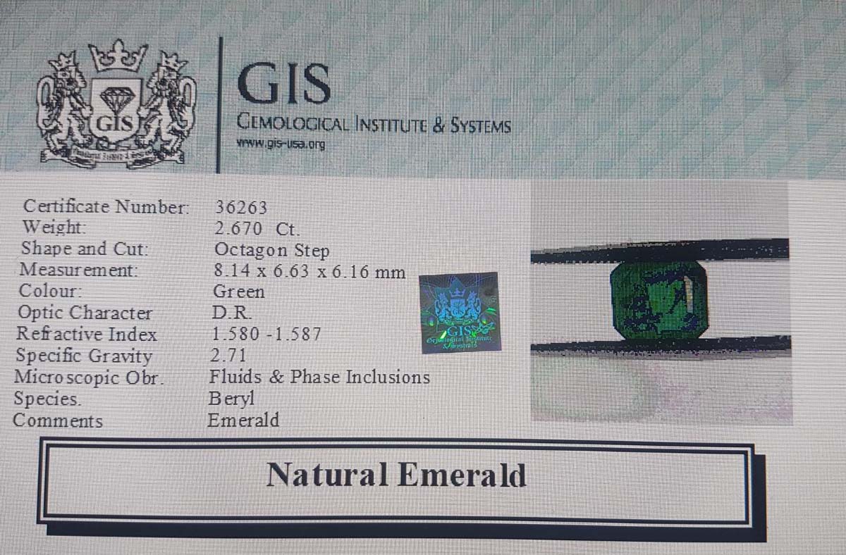 EMR10166 4 Emerald 2.67 Ct.