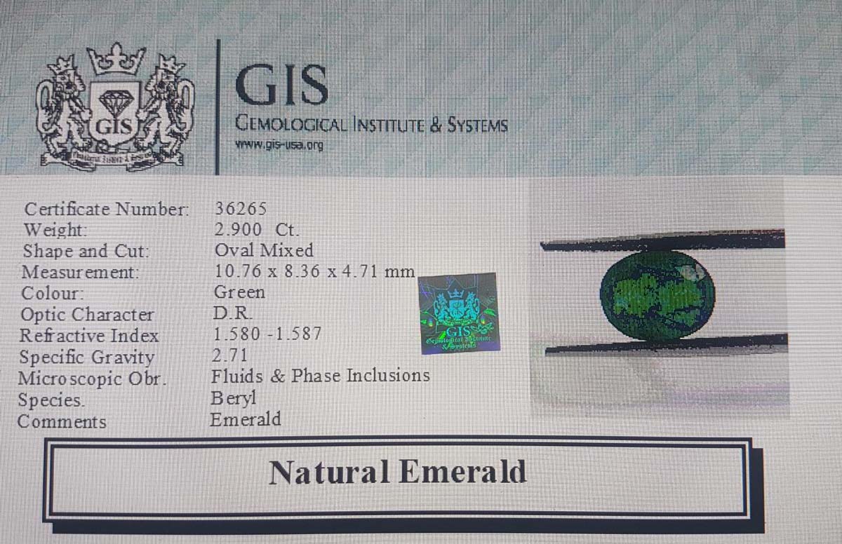 Emerald 2.9 Ct.