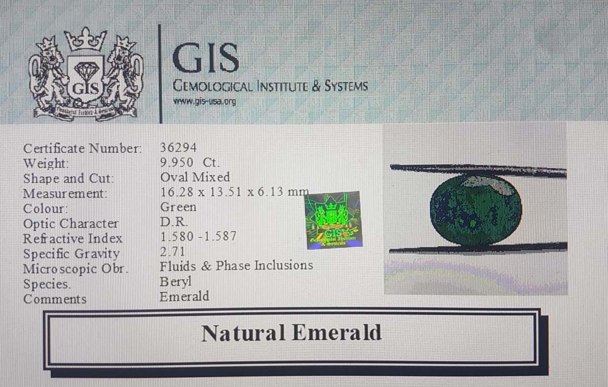 EMR10197 4 Emerald 9.95 Ct.