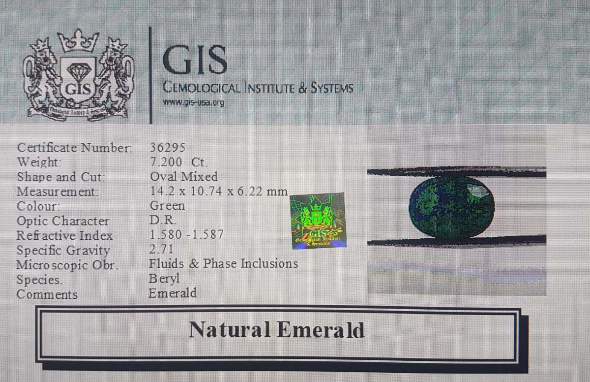 Emerald 7.2 Ct. 5 EMR10198 4 Emerald 7.2 Ct.