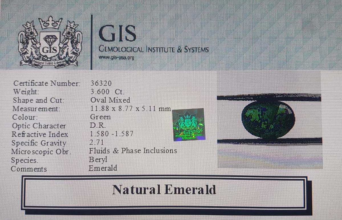 EMR10223 4 Emerald 3.6 Ct.