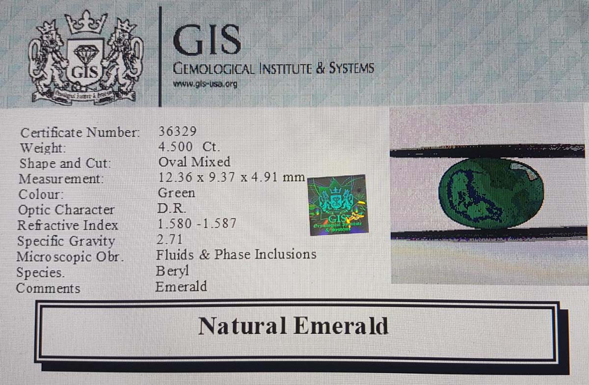 EMR10232 4 Emerald 4.5 Ct.