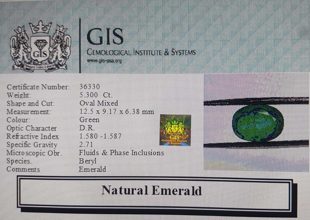 EMR10233 4 Emerald 5.3 Ct.