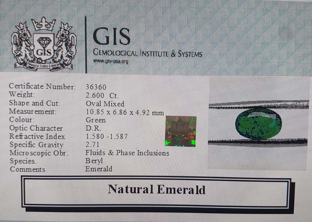 EMR10263 4 Emerald 2.6 Ct.