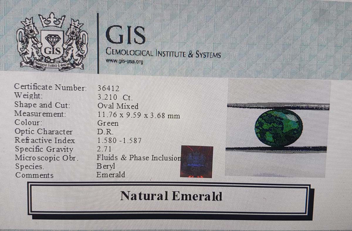 Emerald 3.21 Ct.