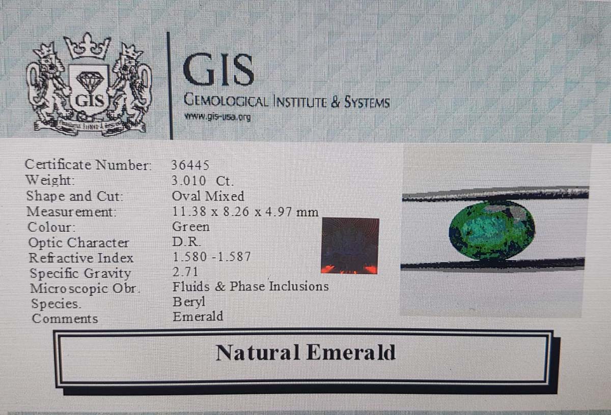 Emerald 3.01 Ct.