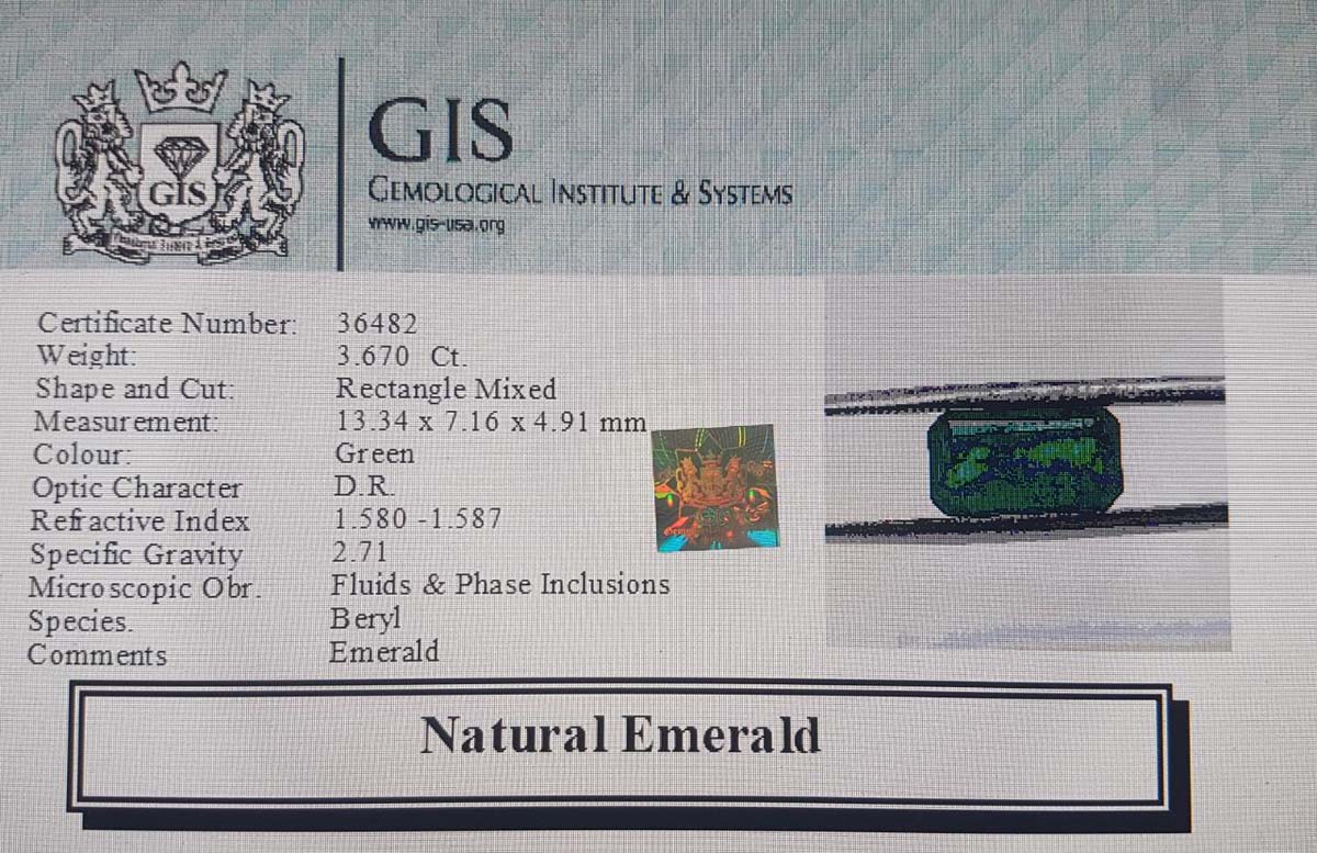EMR10385 4 Emerald 3.67 Ct.