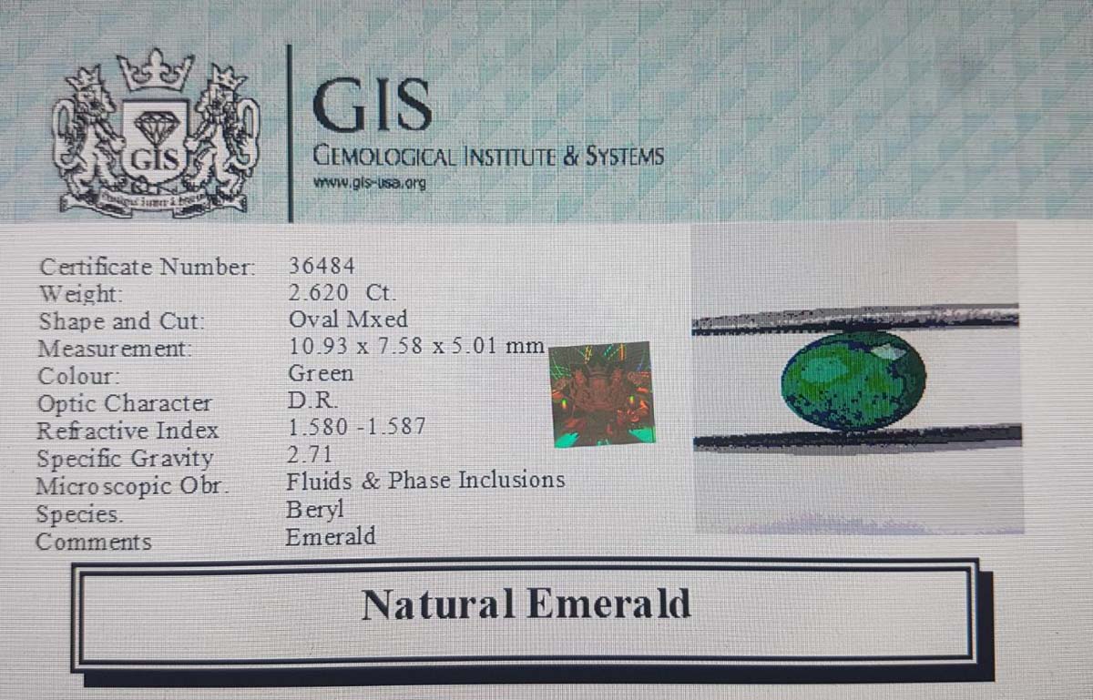 EMR10387 4 Emerald 2.62 Ct.