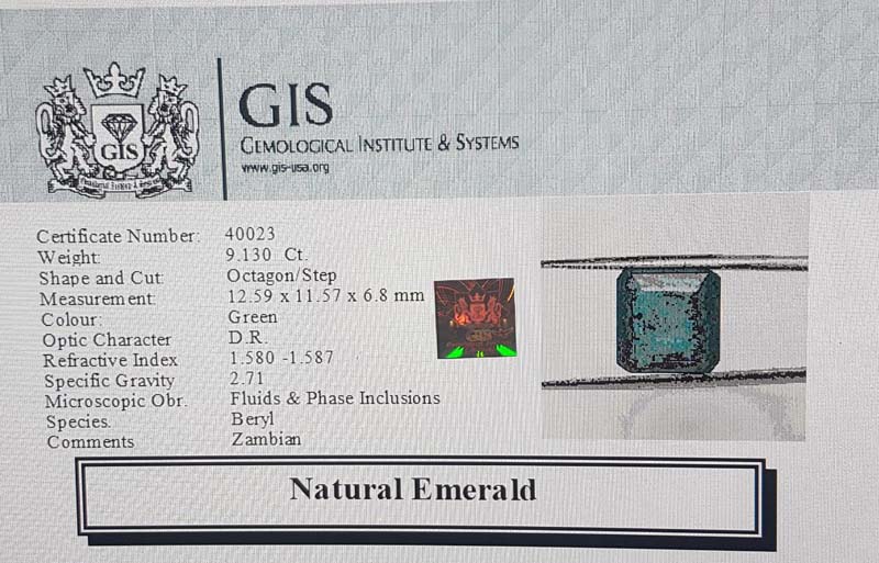 Emerald 9.13 Ct.