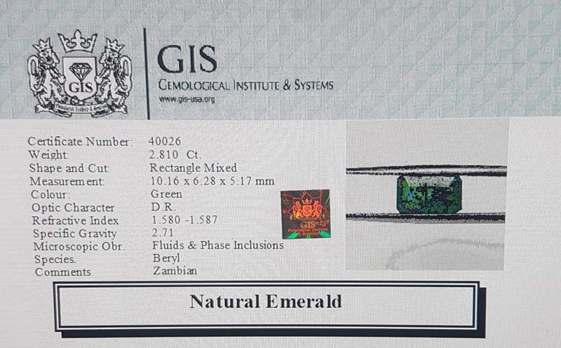Emerald 2.81 Ct.
