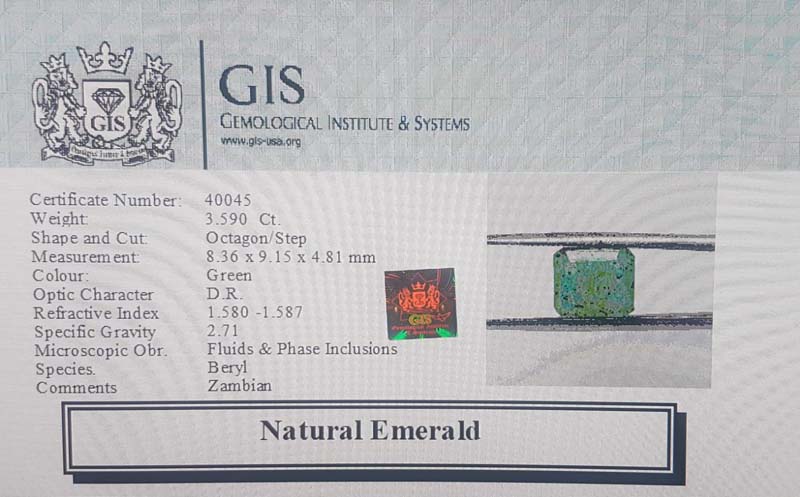 Emerald 3.59 Ct.