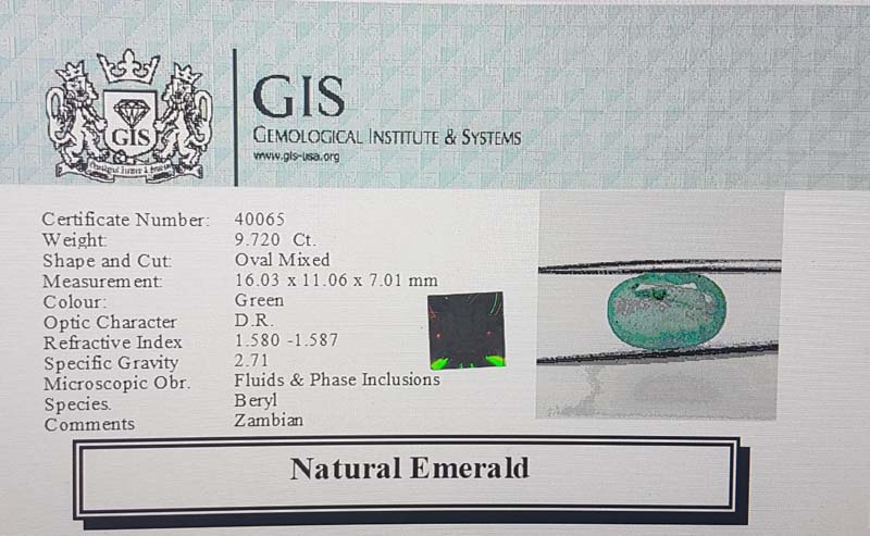 Emerald 9.72 Ct. 5 EMR11883 4 Emerald 9.72 Ct.