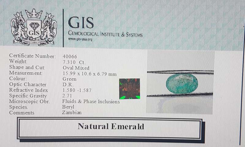 EMR11884 4 Emerald 7.31 Ct.