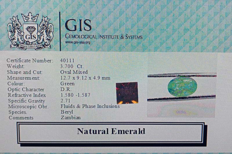 EMR11929 4 Emerald 3.7 Ct.