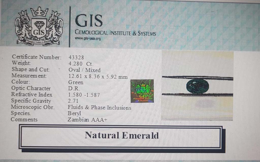 Emerald 4.28 Ct.