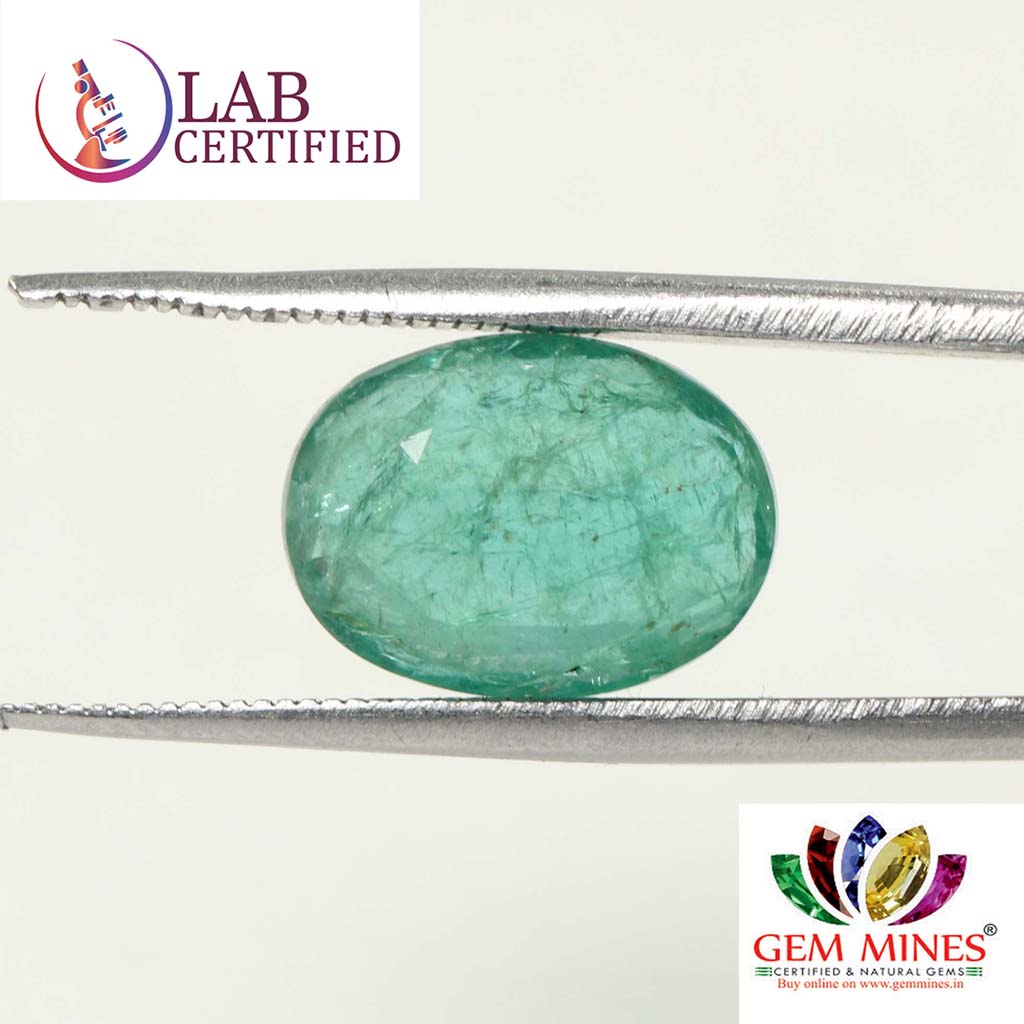 EMR12544 2 Emerald 4.21 Ct.