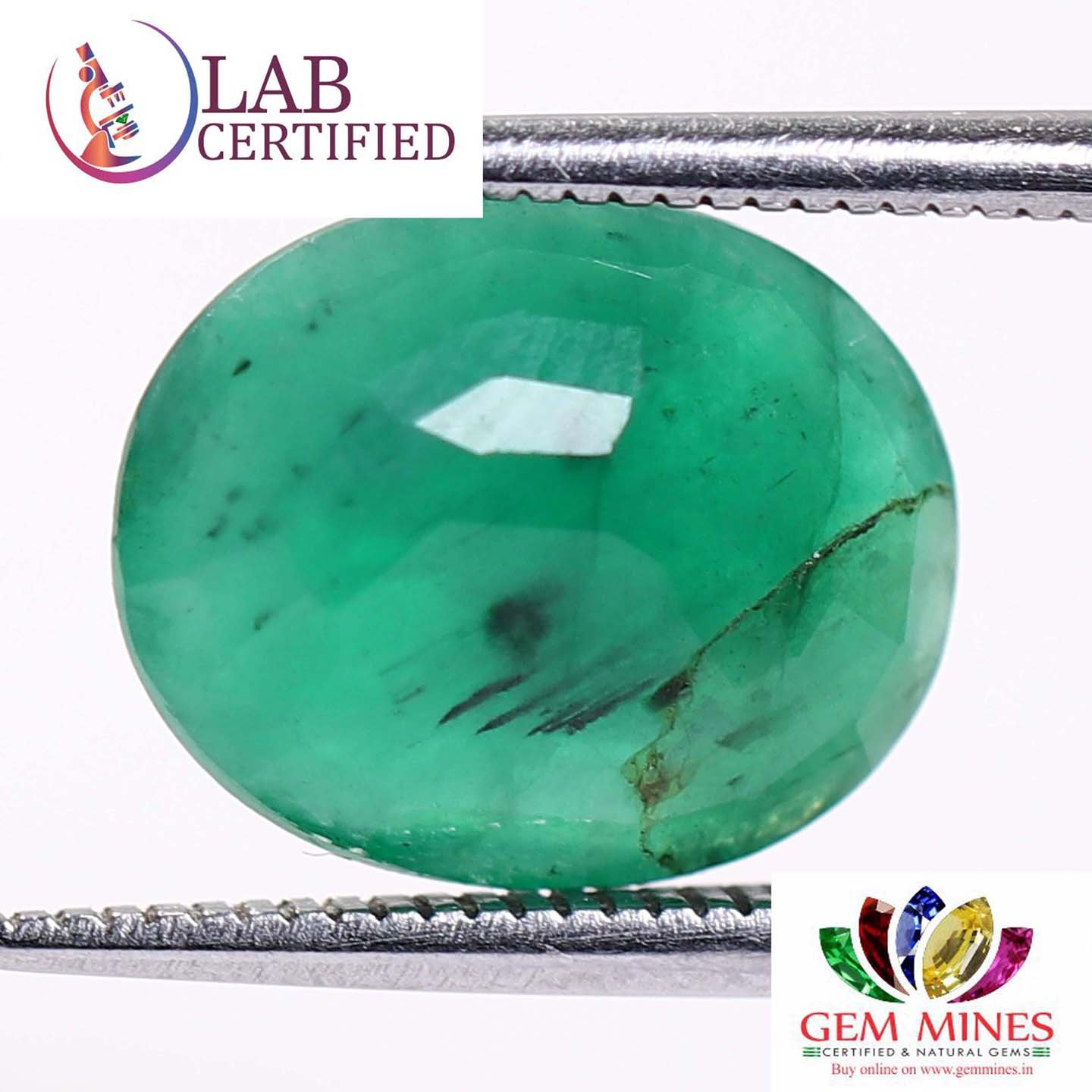 EMR7827 2 Emerald 3.83 Ct.
