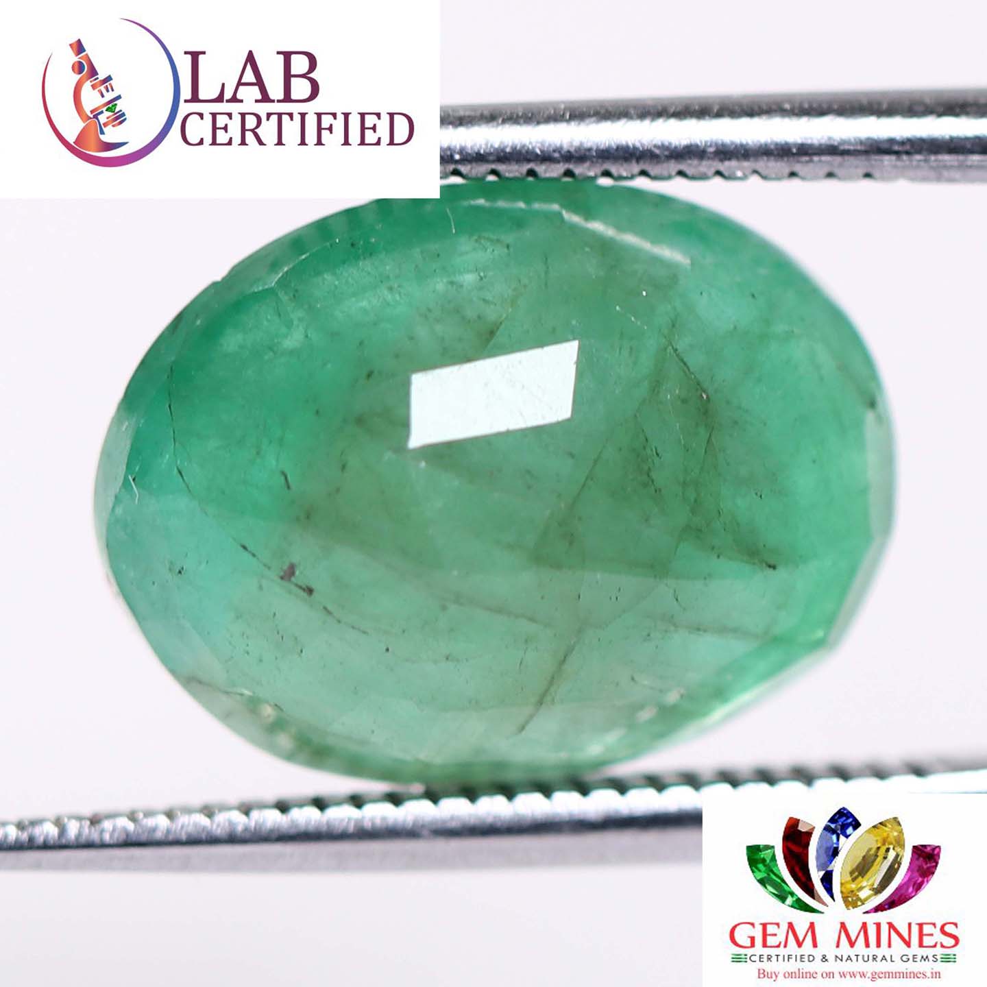 EMR7839 2 Emerald 6.2 Ct.