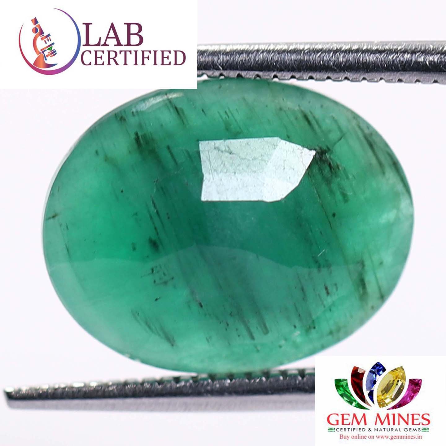 EMR7856 2 Emerald 5.08 Ct.