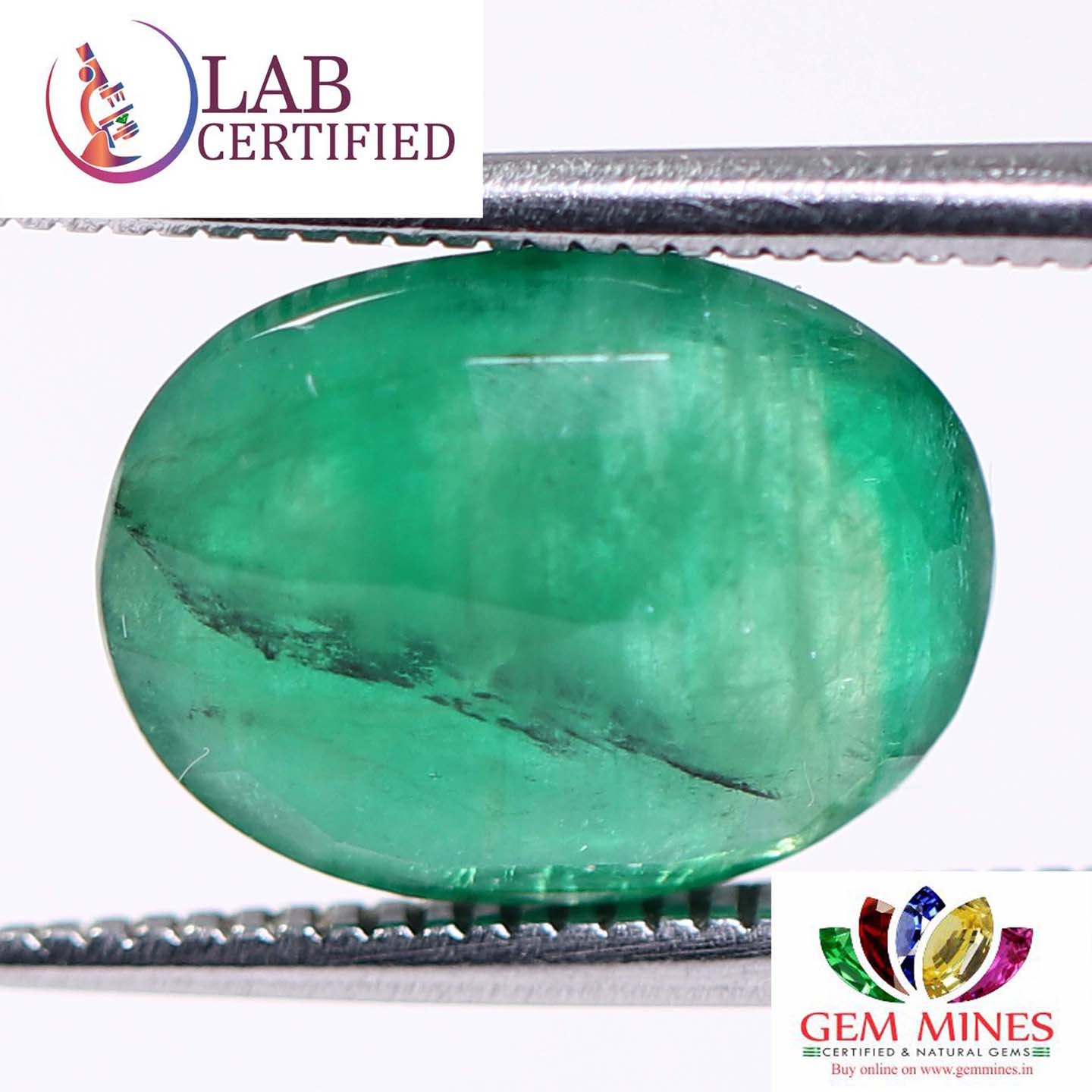 EMR7894 2 Emerald 3.7 Ct.