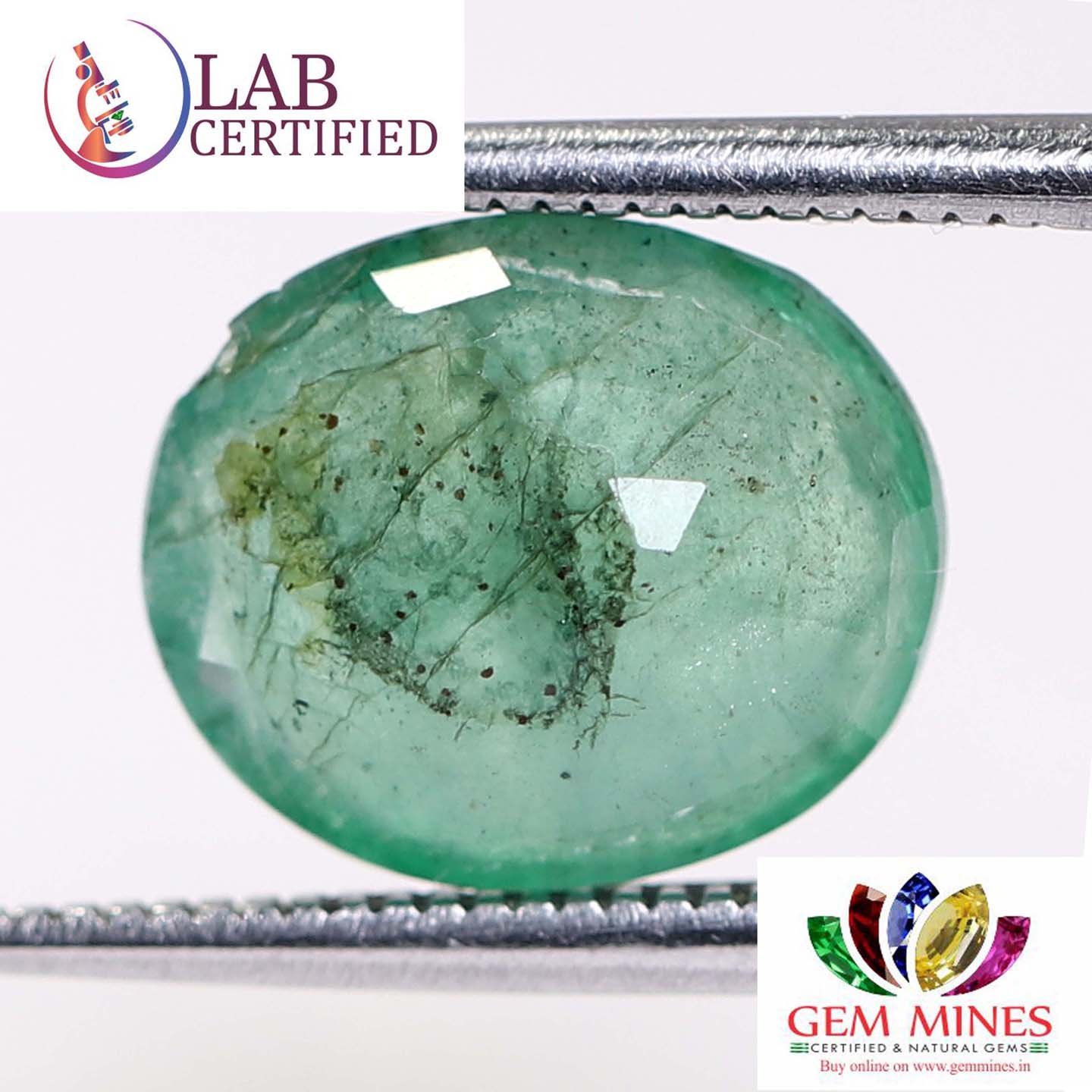 EMR7954 2 Emerald 3.7 Ct.