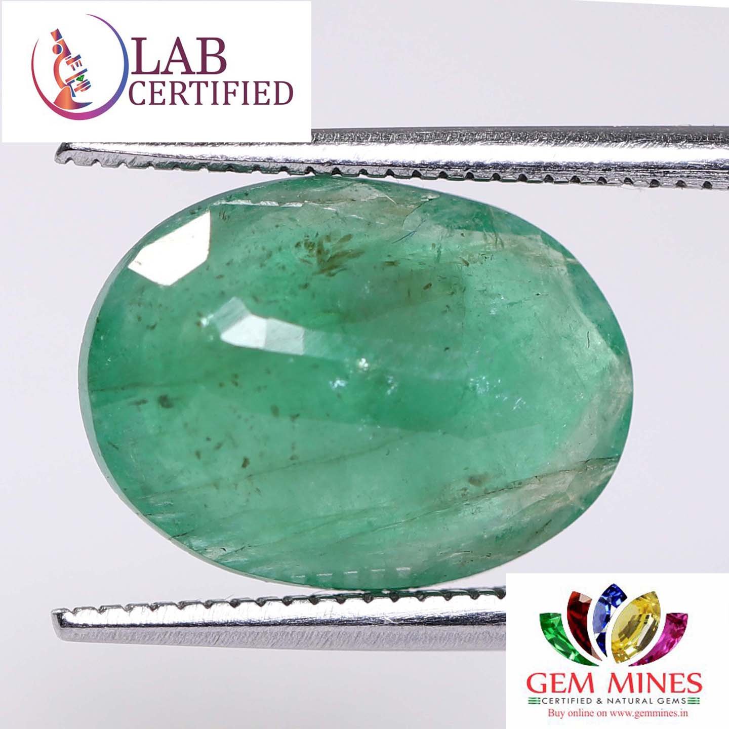 EMR7960 2 Emerald 4.06 Ct.