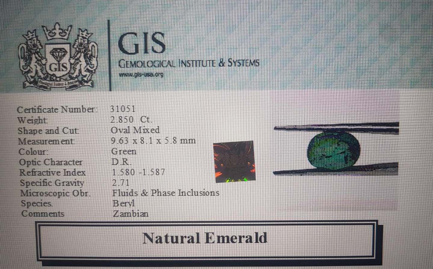 Emerald 2.85 Ct.