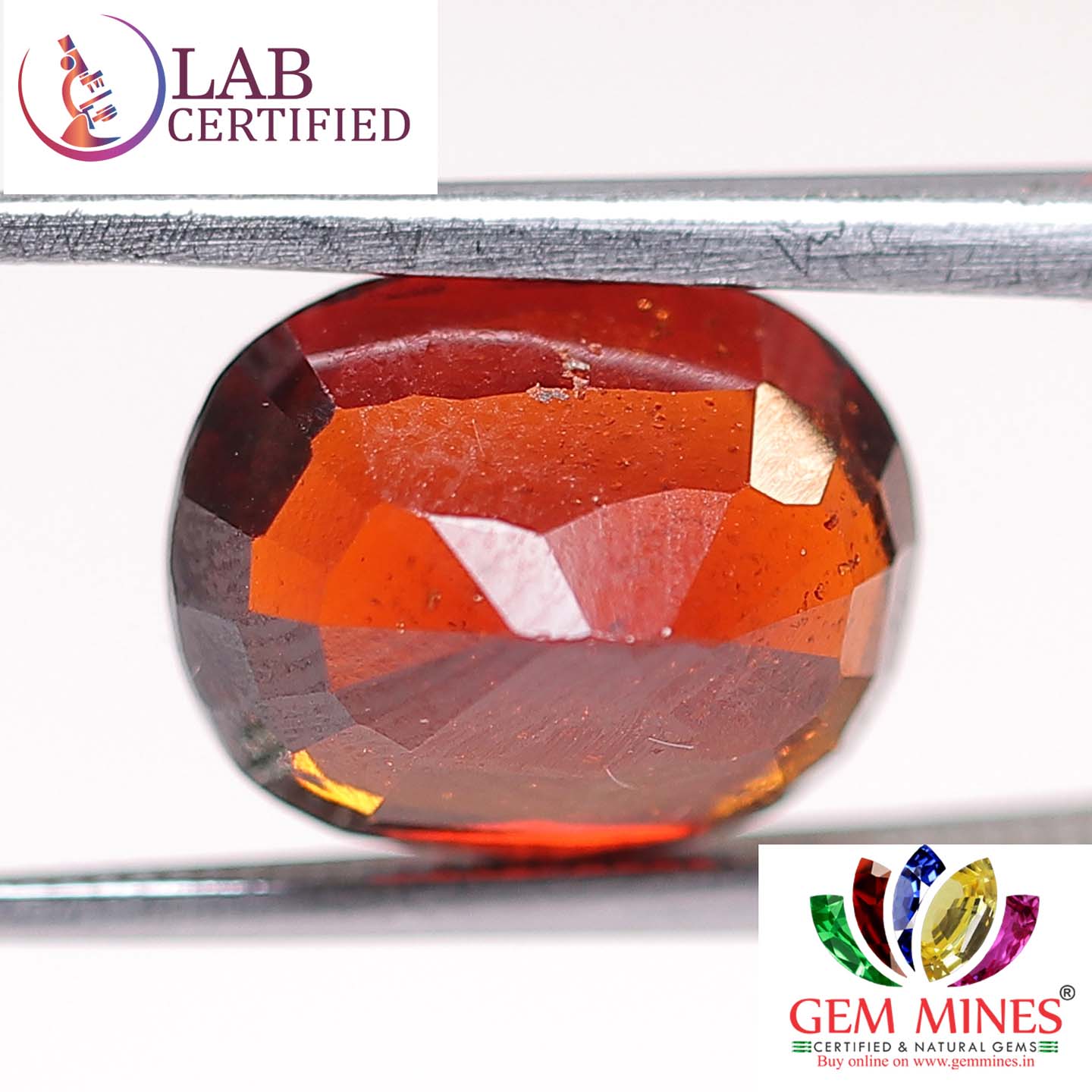 GMD3903 2 Hessonite (Gomed) 4.35 Ct.