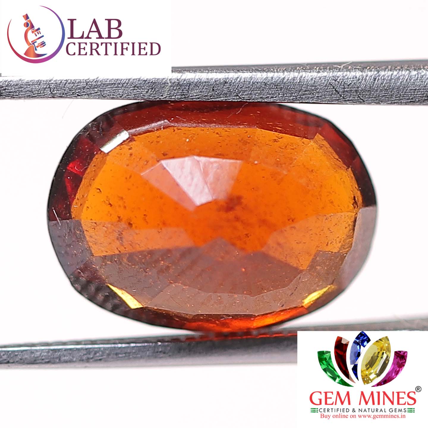GMD3925 2 Hessonite (Gomed) 4.07 Ct.