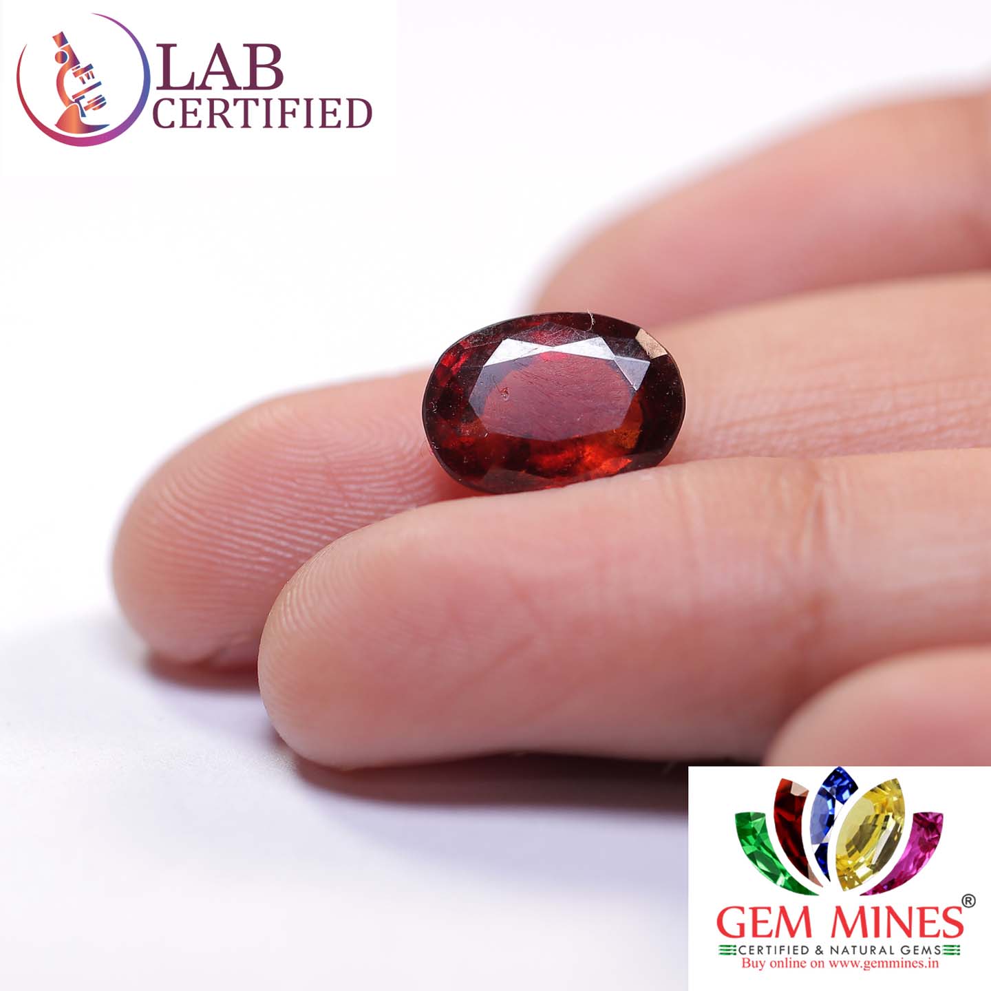 GMD3925 3 Hessonite (Gomed) 4.07 Ct.