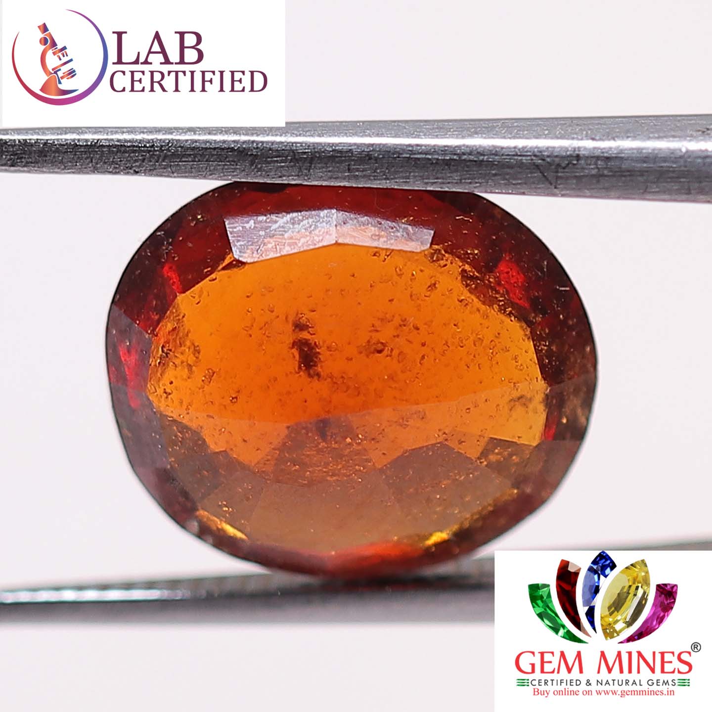 GMD3937 2 Hessonite (Gomed) 3.62 Ct.